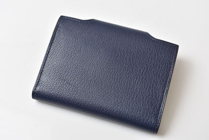 エルメス カードケース/コインケース/ミニ財布 HERMES イリアード コンパクト B刻印 ブルー・ニュイ【中古】