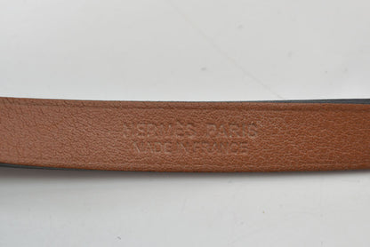 エルメス ブレスレット/バングル メドール アンフィニ ドゥブルトゥール T2 ブラック/シルバー HERMES レザー レディース【中古】