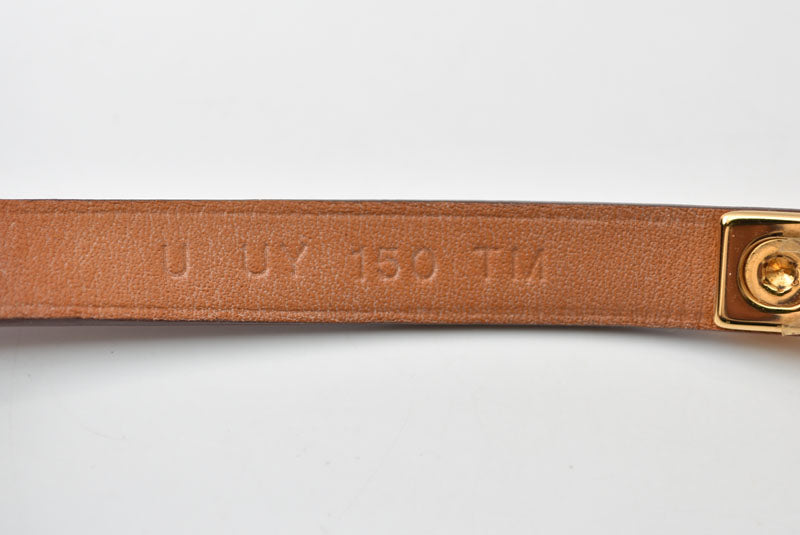 エルメス バングル/ブレスレット HERMES ミニリヴァル ヴォー・スウィフト ブラウン/ゴールド 【中古】