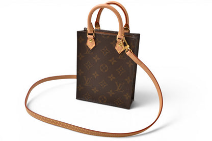 ルイヴィトン モノグラム LOUIS VUITTON プティット・サックプラ ハンドバッグ/ショルダーバッグ 2WAY M69442 ブラウン【中古】