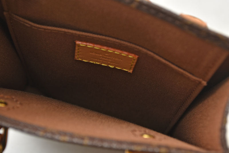 ルイヴィトン モノグラム LOUIS VUITTON プティット・サックプラ ハンドバッグ/ショルダーバッグ 2WAY M69442 ブラウン【中古】