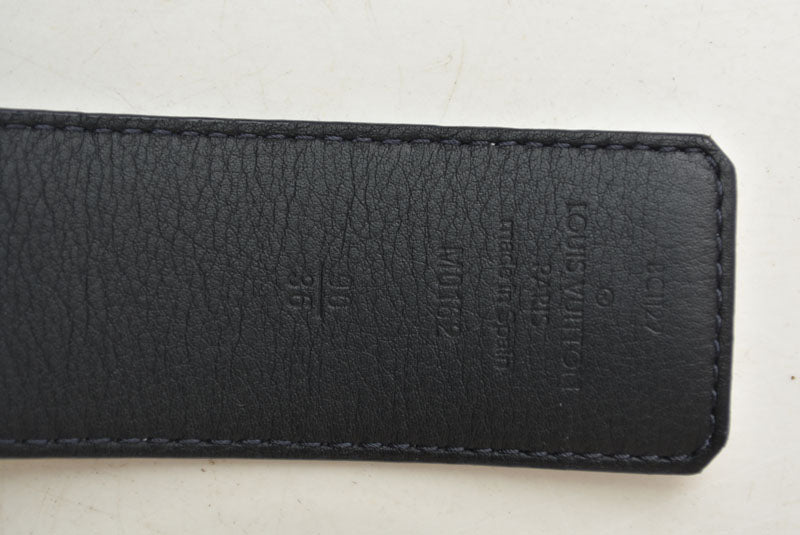 ルイヴィトン ベルト LOUIS VUITTON リバーシブルベルト サンチュール LVイニシアル 90/36 M0162 モノグラム・ロゴス ホワイト【中古】