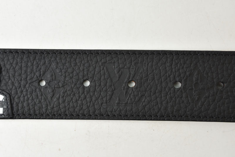 ルイヴィトン ベルト メンズ リバーシブル LOUIS VUITTON サンチュール LVシェイプ LVフレンド ブラック/ノワール サイズ90 MP293【中古】