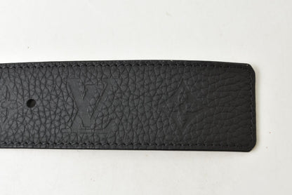 ルイヴィトン ベルト メンズ リバーシブル LOUIS VUITTON サンチュール LVシェイプ LVフレンド ブラック/ノワール サイズ90 MP293【中古】