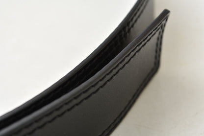 ディオール ベルト Christian Dior レザー ブラック シルバー金具 メンズ ビジネス フォーマル【中古】