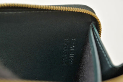 セリーヌ 長財布 CELINE 10B553FQC AMAZONE/グリーン トリオンフ エンボス ラージ ジップウォレット/ラウンドファスナー レザー メンズ レディース 【中古】