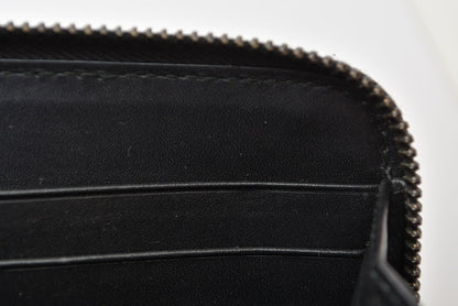 ボッテガヴェネタ 財布 BOTTEGA VENETA 長財布/ラウンドファスナー式 イントレチャート ブラック【中古】