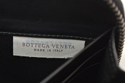 ボッテガヴェネタ 財布 BOTTEGA VENETA 長財布/ラウンドファスナー式 イントレチャート ブラック【中古】