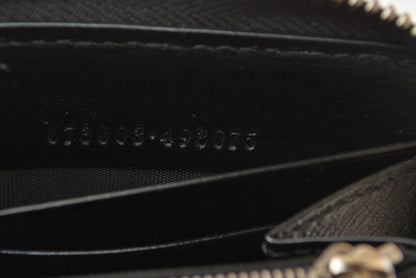 グッチ 財布 673003 インターロッキングG GGスプリーム 長財布 ラウンドファスナー GGグレー/ブラック メンズ レディース GUCCI【中古】