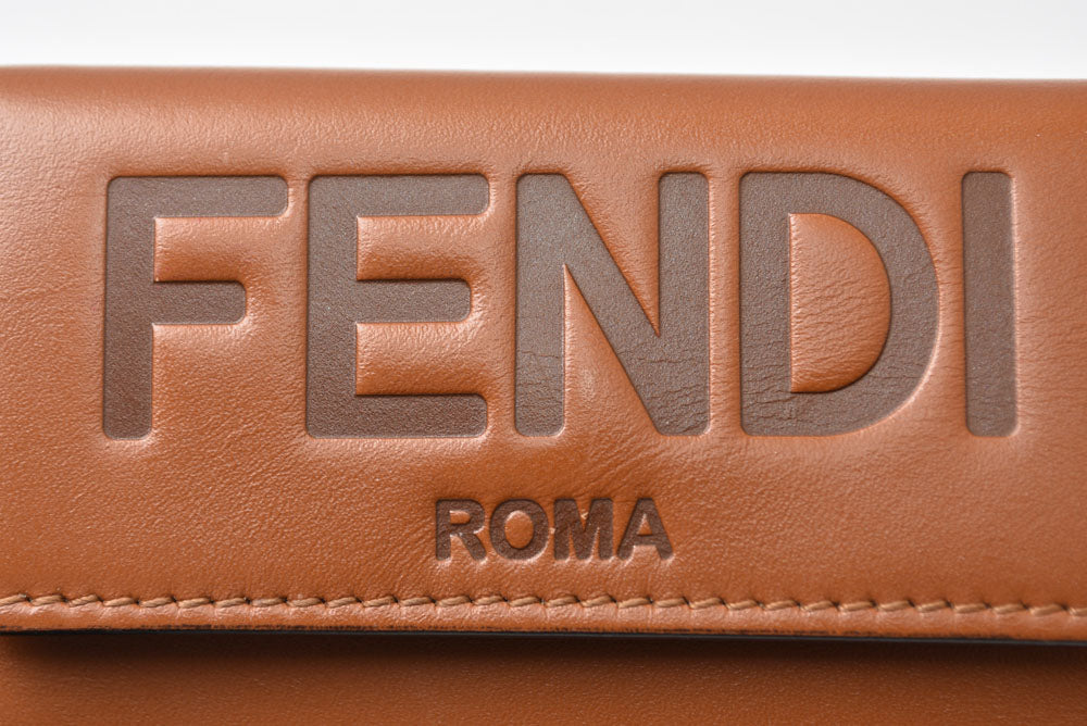 フェンディ 財布/ミニ財布 FENDI 三つ折り 8M0395 AAYZ F1CJY ソフトレザー/ブラウン【中古】