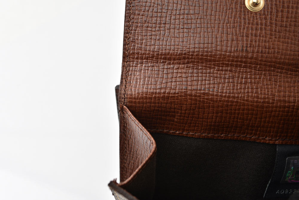 フェンディ 財布/二つ折 FENDI 折財布 8M0188 ZUCCA/ズッカ柄 ベージュ/ブラウン【中古】