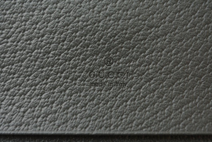 グッチ 二つ折り/カードケース GUCCI マチ付き名刺入れ 732025 オフィディア GGスプリーム PVC グレー メンズ/レディース【中古】