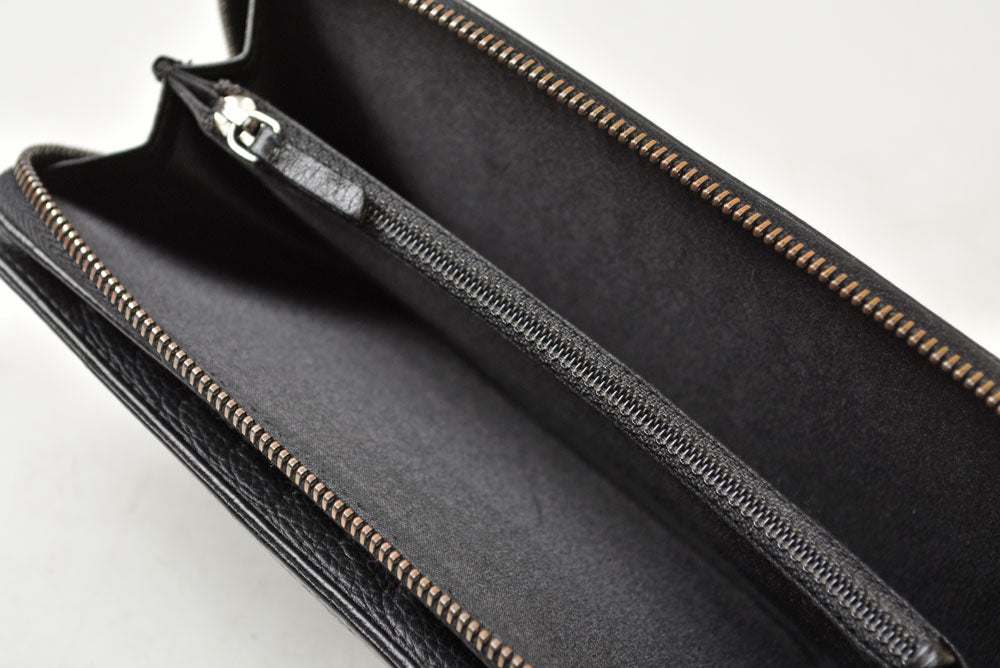 シャネル 財布 CHANEL ヴィンテージ 長財布 CCステッチ/ココマーク ブラック【中古】