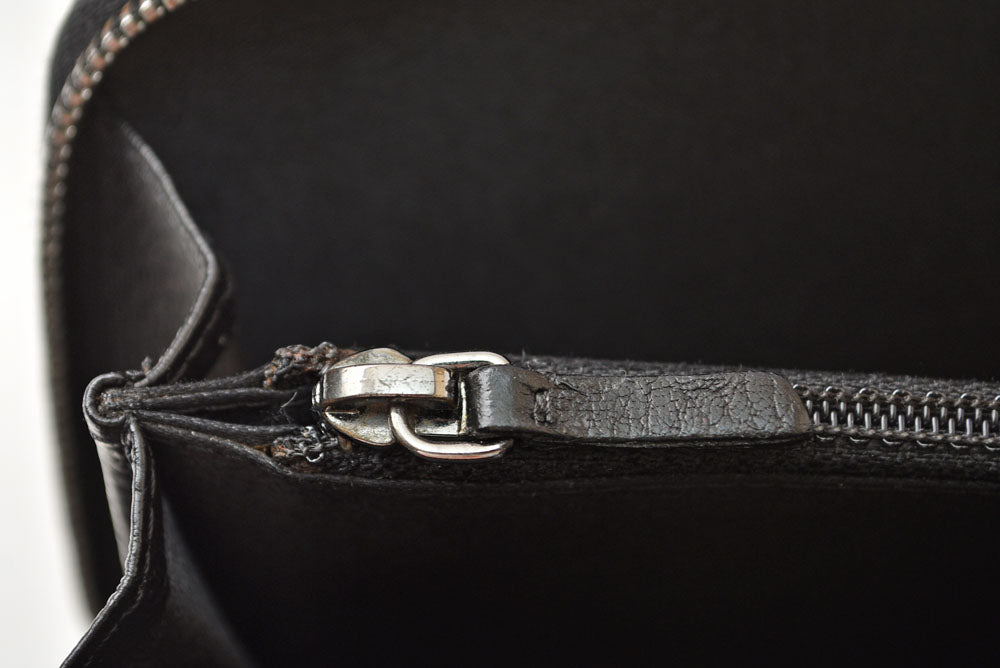 シャネル 財布 CHANEL ヴィンテージ 長財布 CCステッチ/ココマーク ブラック【中古】