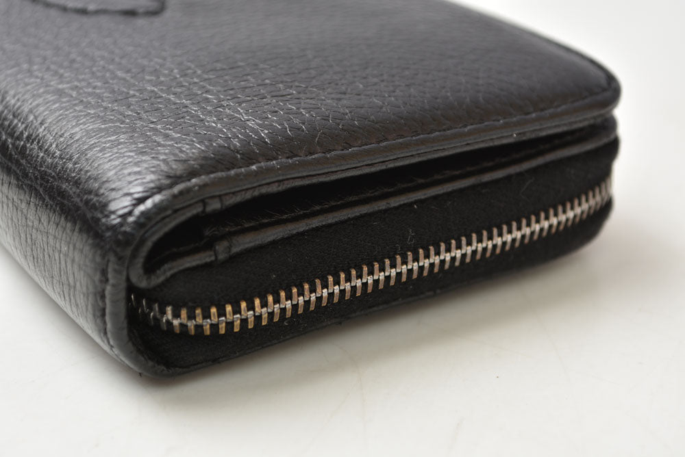 シャネル 財布 CHANEL ヴィンテージ 長財布 CCステッチ/ココマーク ブラック【中古】