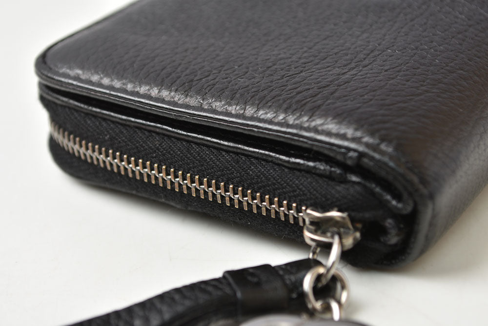 シャネル 財布 CHANEL ヴィンテージ 長財布 CCステッチ/ココマーク ブラック【中古】