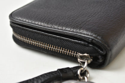 シャネル 財布 CHANEL ヴィンテージ 長財布 CCステッチ/ココマーク ブラック【中古】