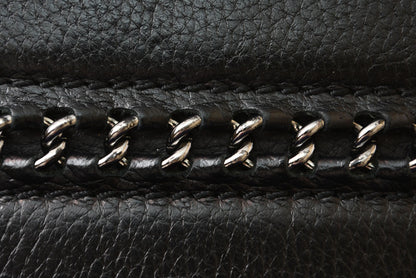 シャネル 財布 CHANEL ヴィンテージ 長財布 CCステッチ/ココマーク ブラック【中古】