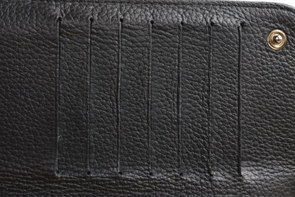 シャネル 財布 CHANEL ヴィンテージ 長財布 CCステッチ/ココマーク ブラック【中古】