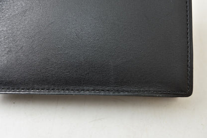 ヴァレンティノ 名刺入れ/カードケース VALENTINO バレンチノ レザー ブラック メンズ/レディース【中古】