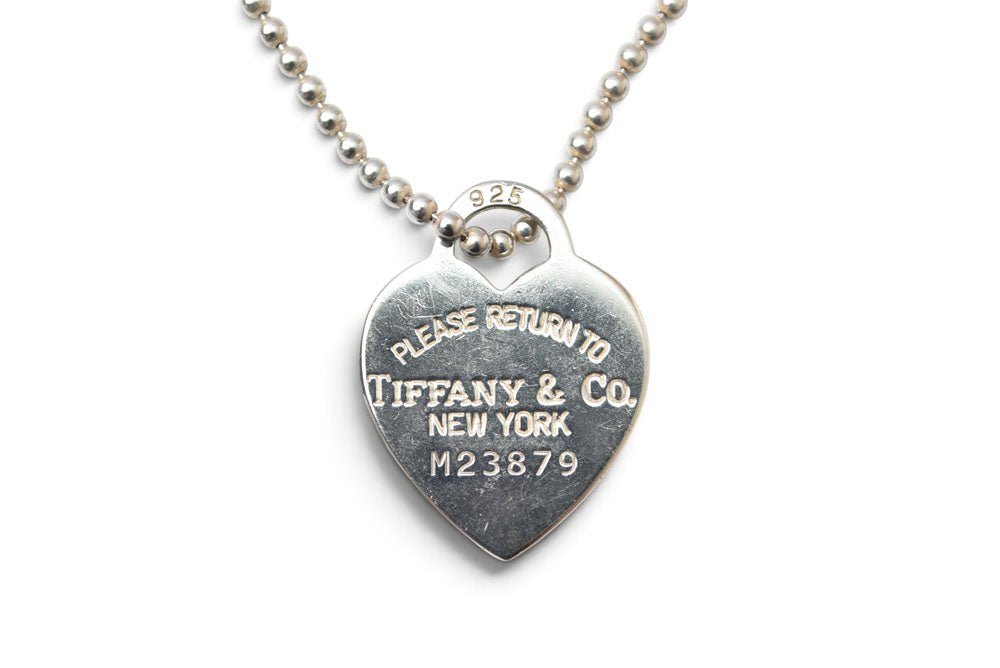 ティファニー ロングネックレス/ペンダント TIFFANY&Co. リターン トゥ ティファニー ハートタグ ボールチェーン SV925 シルバー レディース【中古】