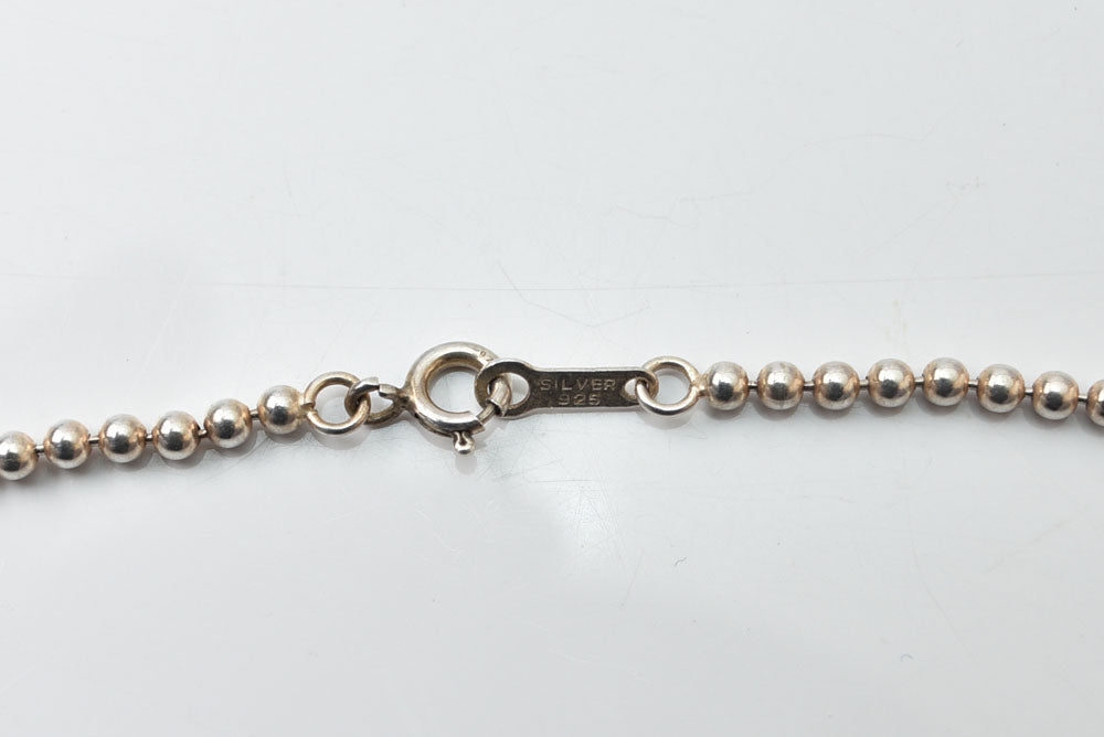 ティファニー ロングネックレス/ペンダント TIFFANY&Co. リターン トゥ ティファニー ハートタグ ボールチェーン SV925 シルバー レディース【中古】
