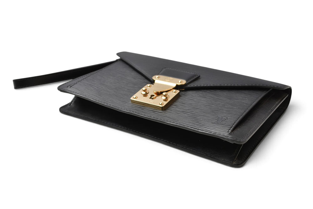 ルイヴィトン セカンドバッグ/クラッチバッグ ヴィンテージ LOUIS VUITTON エピ ポシェット セリエ ドラゴンヌ M52612 ノワール ブラック メンズ レディース【中古】
