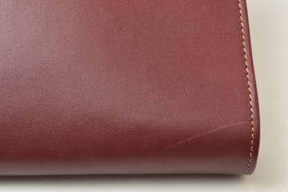カルティエ クラッチバッグ Cartier マスト ドゥ カルティエ ヴィンテージ バッグ レザー ボルドー【中古】
