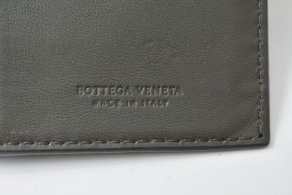 ボッテガヴェネタ 財布/札入れ メンズ BOTTEGA VENETA 長財布 イントレチャート ブラック/カーキ【中古】