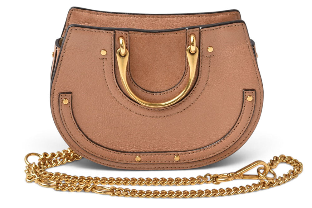 クロエ ハンドバッグ/チェーンショルダーバッグ Chloe ピクシー 2WAYバッグ ピンクベージュ レディース【中古】