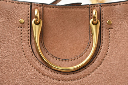クロエ ハンドバッグ/チェーンショルダーバッグ Chloe ピクシー 2WAYバッグ ピンクベージュ レディース【中古】