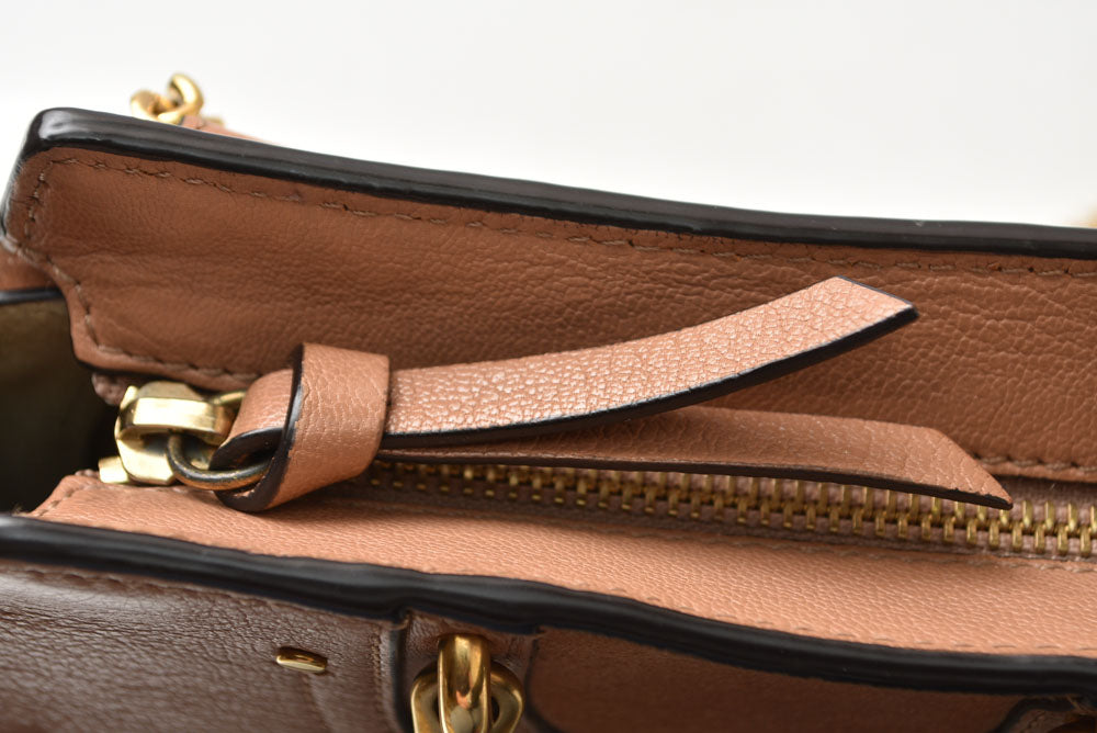 クロエ ハンドバッグ/チェーンショルダーバッグ Chloe ピクシー 2WAYバッグ ピンクベージュ レディース【中古】
