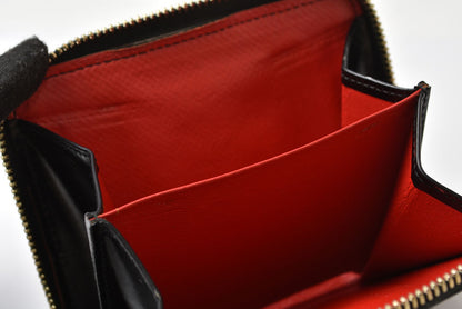 グッチ 財布 GUCCI ヴィンテージ 折財布 035.2184 Gロゴ レザー ブラック【中古】