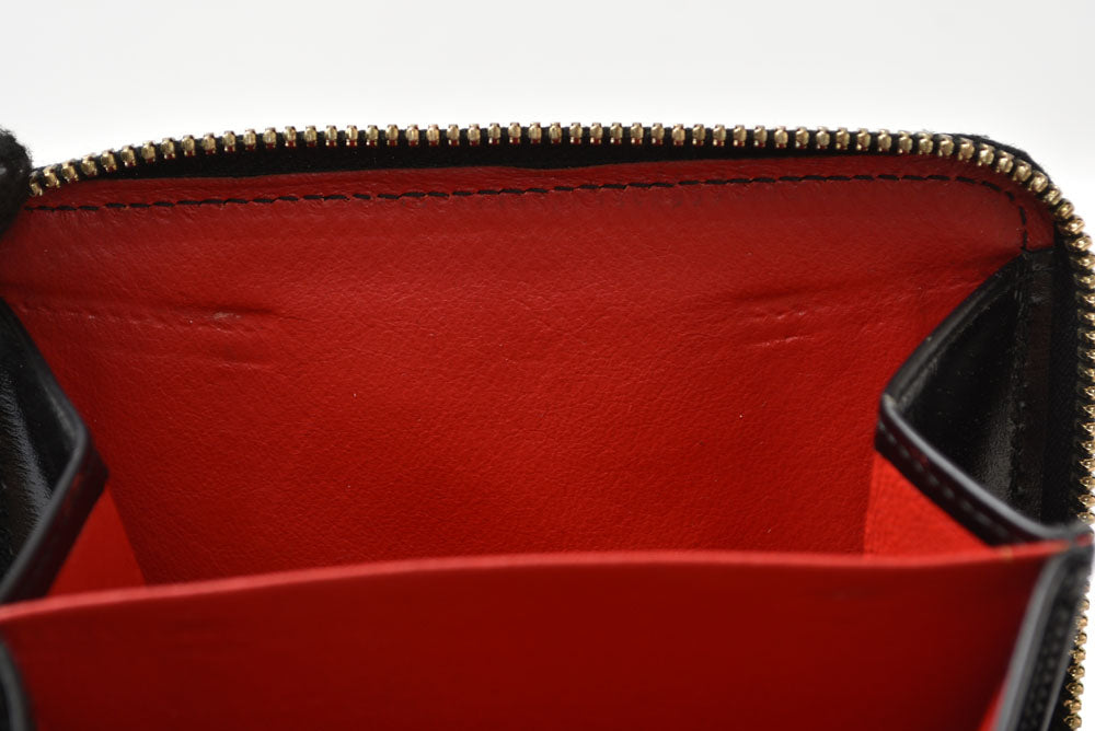 グッチ 財布 GUCCI ヴィンテージ 折財布 035.2184 Gロゴ レザー ブラック【中古】