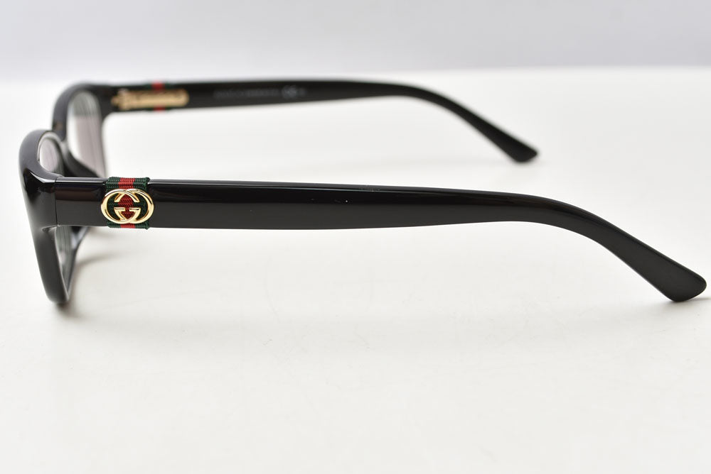 グッチ アイウェア/眼鏡/メガネ フレーム レンズ入 GUCCI GG3670F ブラック/ライン入り【中古】