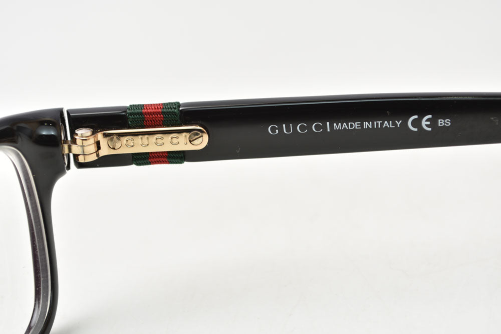 グッチ アイウェア/眼鏡/メガネ フレーム レンズ入 GUCCI GG3670F ブラック/ライン入り【中古】