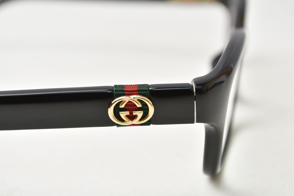 グッチ アイウェア/眼鏡/メガネ フレーム レンズ入 GUCCI GG3670F ブラック/ライン入り【中古】