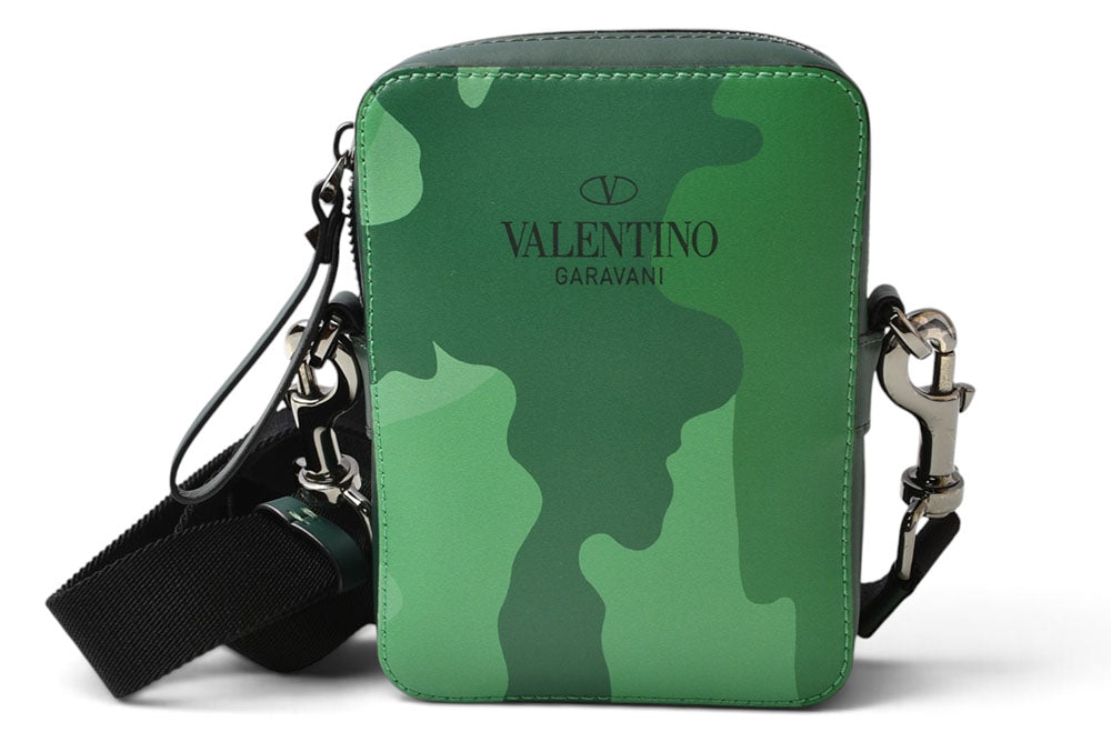 ヴァレンティノ ガラヴァーニ ショルダーバッグ レザー カモフラ グリーン ユニセックス VALENTINO GARAVANI【中古】