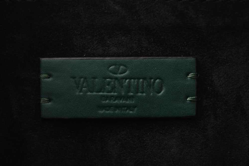 ヴァレンティノ ガラヴァーニ ショルダーバッグ レザー カモフラ グリーン ユニセックス VALENTINO GARAVANI【中古】