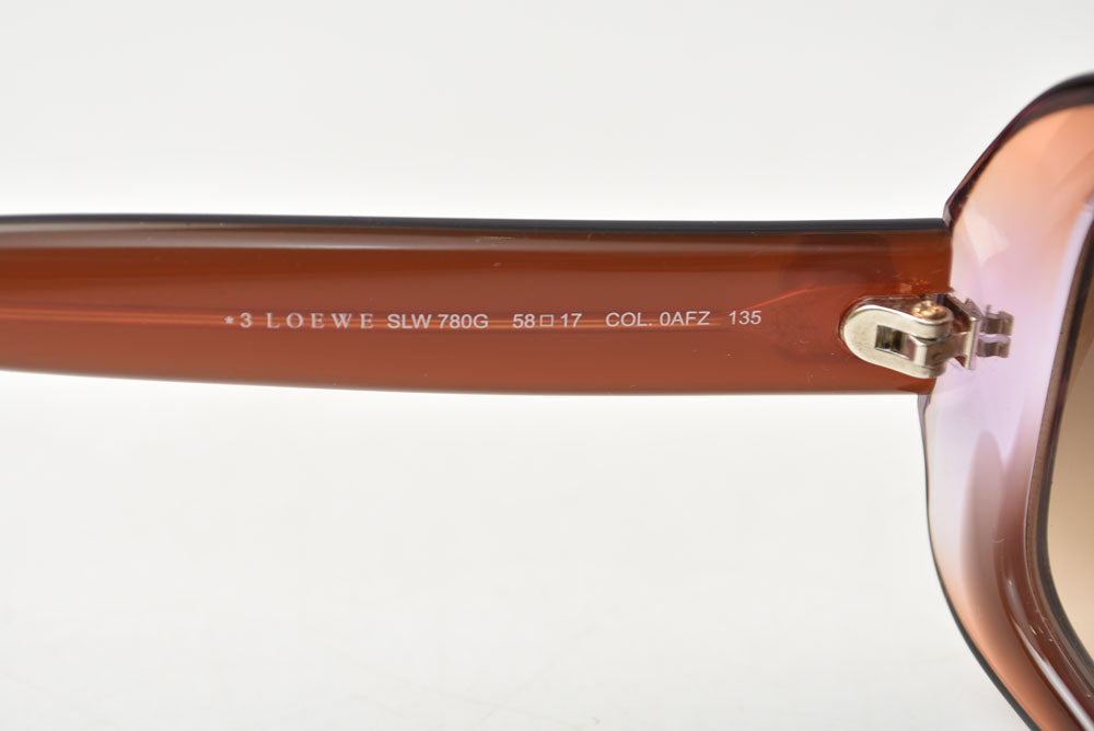 ロエベ サングラス/アイウェア LOEWE アナグラムロゴ SLW780G ピンクブラウン レディース【中古】