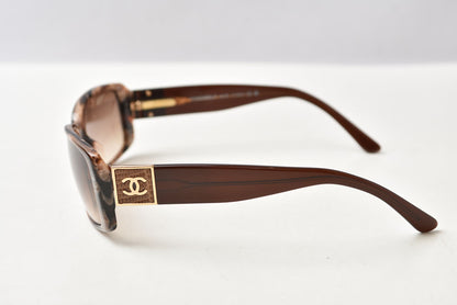 シャネル サングラス/アイウェア CHANEL ココ/CCモチーフ 5115-Q マーブル調 ブラウングラデーション レディース【中古】