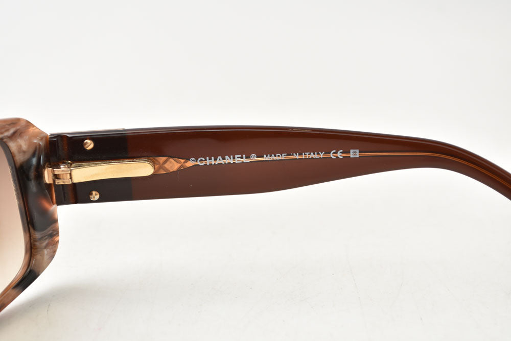 シャネル サングラス/アイウェア CHANEL ココ/CCモチーフ 5115-Q マーブル調 ブラウングラデーション レディース【中古】