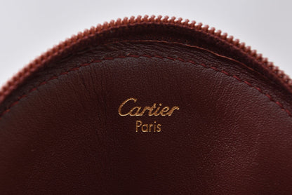 カルティエ コインケース/小銭入れ Cartier ヴィンテージ 財布 マスト ドゥ カルティエ ボルドー【中古】