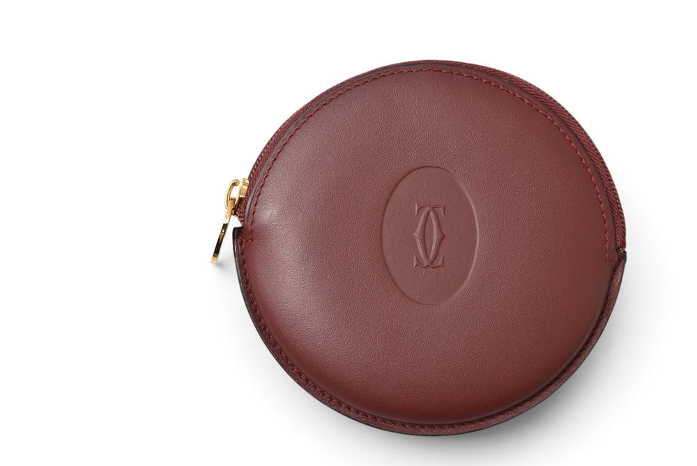 カルティエ コインケース/小銭入れ Cartier ヴィンテージ 財布 マスト ドゥ カルティエ ボルドー【中古】