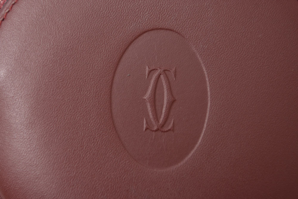 カルティエ コインケース/小銭入れ Cartier ヴィンテージ 財布 マスト ドゥ カルティエ ボルドー【中古】
