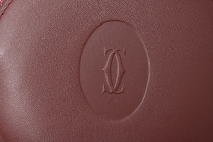 カルティエ コインケース/小銭入れ Cartier ヴィンテージ 財布 マスト ドゥ カルティエ ボルドー【中古】
