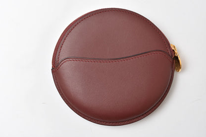 カルティエ コインケース/小銭入れ Cartier ヴィンテージ 財布 マスト ドゥ カルティエ ボルドー【中古】