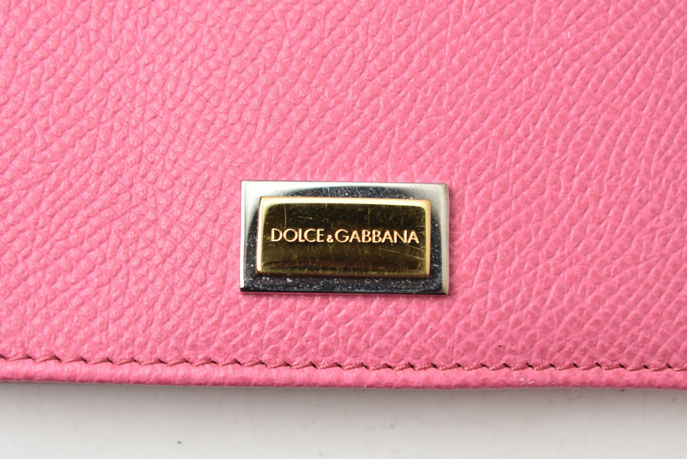 ドルチェ＆ガッバーナ 手帳カバー/パスポートケース DOLCE&GABBANA ピンク レディース【中古】