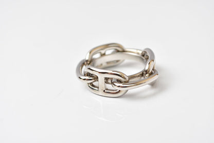 エルメス スカーフリング/スカーフホルダー HERMES シェーヌ・ダンクル シルバー【中古】