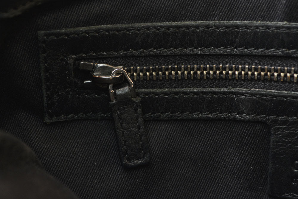 グッチ ショルダーバッグ GUCCI ヴィンテージ 109106 GGキャンバス メッセンジャーバッグ GGブラック/ブラック【中古】